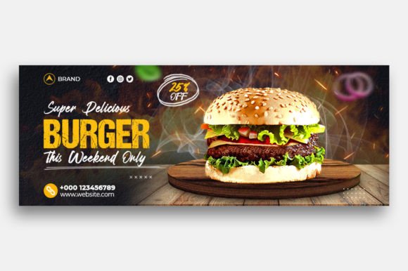 Burger and Fast Food Facebook Cover