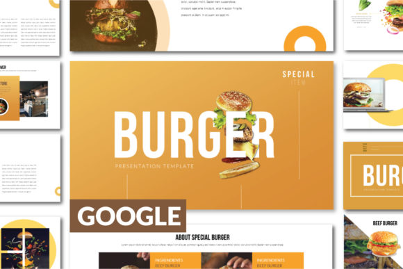 Burger Googleslide Template: Modern Design for Your Next Presentation