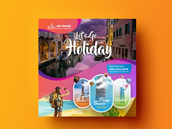 Craft Stunning Travel Holiday Social Media Banners