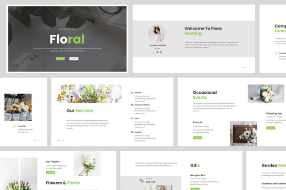 Create a Stunning Florist Google Slides Presentation