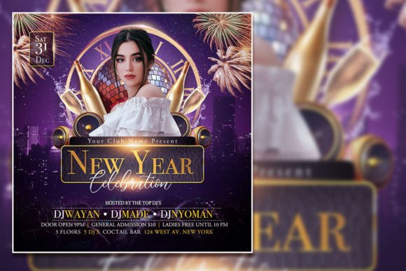 Create Stunning Happy New Year Social Media Posts