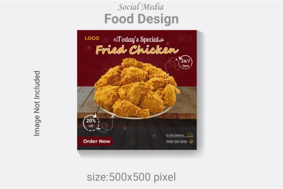 New Year Food Design Social Media Layout